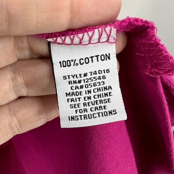 Habitat clothes to live in- V-neck high low pink tunic length oversized top XS - Picture 9 of 10